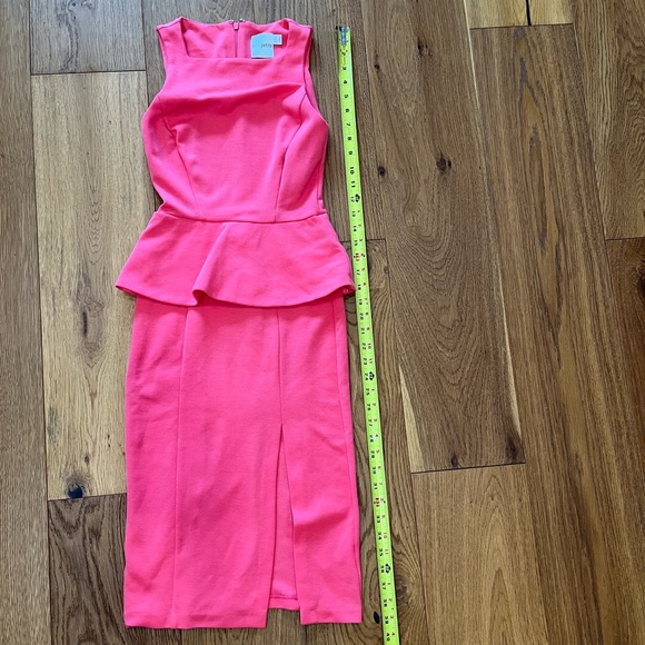 ASOS PETITE petite pink midi dress - Picture 3 of 4